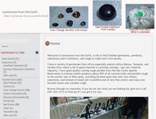 Tablet Screenshot of gemstonesfromtheearth.com